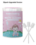 30pcs Disposable Newborn Baby Oral Care Cleaners – Individually Wrapped Gum-Free Gauze Wavy Brush