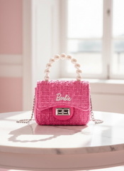 Pink Barbie Crossbody Chain Bag