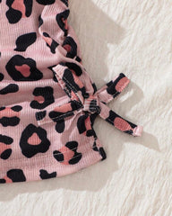 4pc Baby Girl Summer Outfit Set – Pink Tank Tops