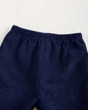 Baby Boy sweatshirt, fleece-lined pants, and Blue vest jacket