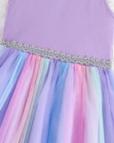 Tween Girls’ Ombre Mesh Splice Halter Neck Princess Dress