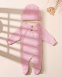 2Pcs Set Hello I'm Here Embroidery Newborn Photography Outfits (4 Colours)