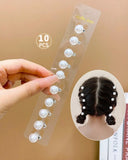 10/20 pcs Faux pearl beaded hair clips
