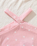 4pc Baby Girl Summer Outfit Set – Pink Tank Tops