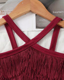 Girls Multi-Layer Tassel Halter Neck Summer Top