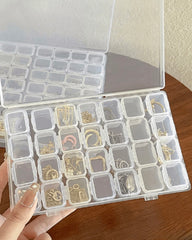 Multi-Functional Transparent Jewellery Storage Box with 28/56 Compartments