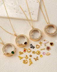 Anti-Tarnish DIY Charm Necklace – 18K Gold Plated (Necklace with ONE charm)