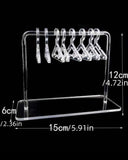 Transparent Acrylic Jhumka Wardrobe / Earrings Display Holder