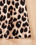 Tween Girls Twist Front T-Shirt & Leopard Print Maxi Skirt Set