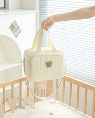 Small Crossbody Embroidery Diaper Bags (Bear and MAMA)