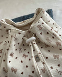 Premium Quality Bow Beige Backpack