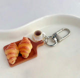 Croissant and Coffee Bag Charm