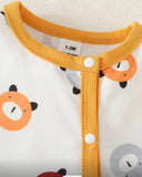 Newborn Baby Boy Bear Print Starter Set – 5 Pieces
