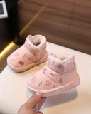 Girls’ Pink Patterned Hook & Loop Low-Top Shoes