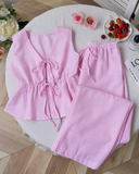 Women’s Two-Piece Sleeveless Outfit for Daily Casual Wear