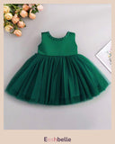 Baby Girls Big Bow Decor Mesh Patchwork Sleeveless Dress (9 Colours)