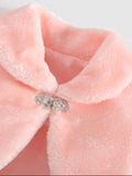 Girls Fluffy Knit Shawl Cardigan
