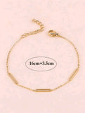 Women 18K Gold Plated Bamboo Style High Quality Bracelet