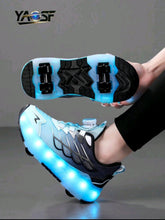 Kids Boys LED Light-Up Roller Skates