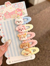 5 Piece Cute Animal Hair Clips