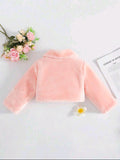 Girls Fluffy Knit Shawl Cardigan