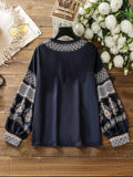 Women Full Sleeve Placement Print Casual Shirt – Spring/Summer