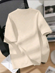 Plus Size Women Pink Bow Casual Short Sleeve T-Shirt