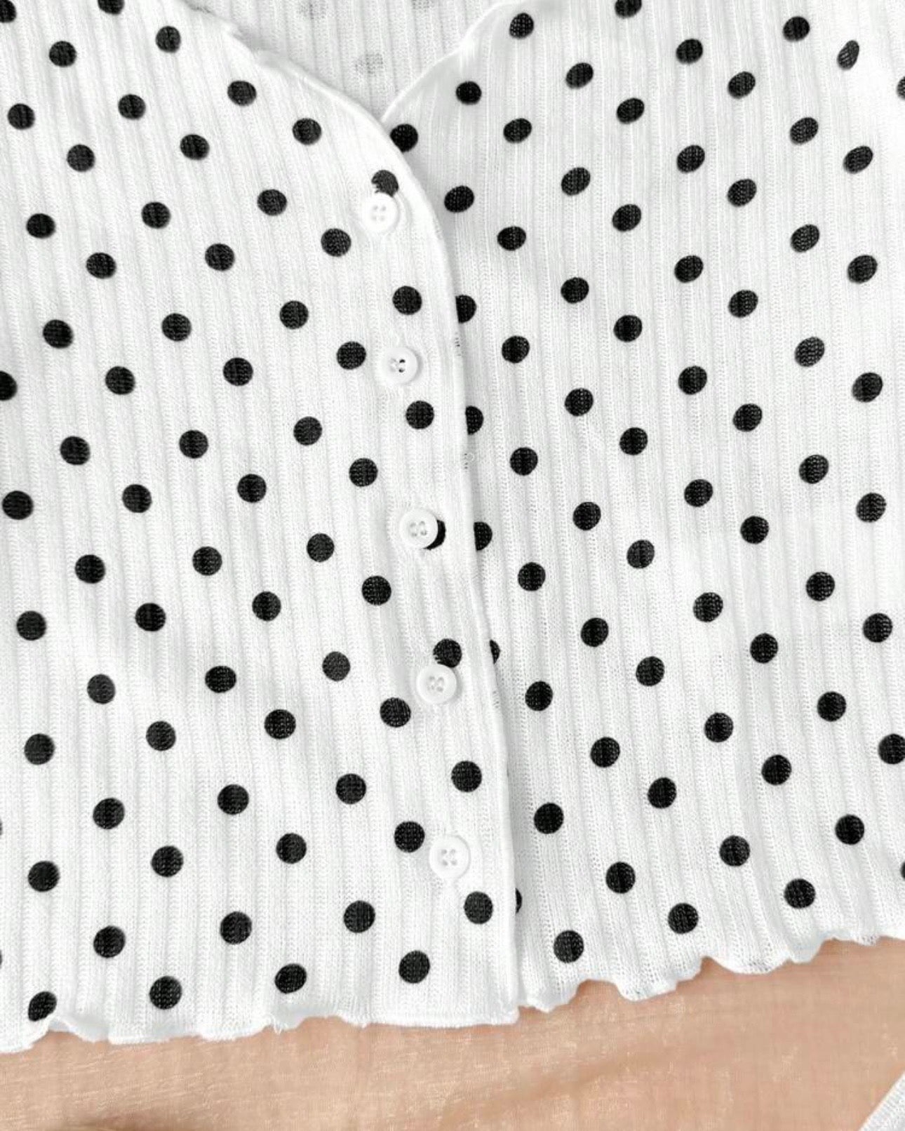 Tween Girls Polka Dot Knit Cardigan