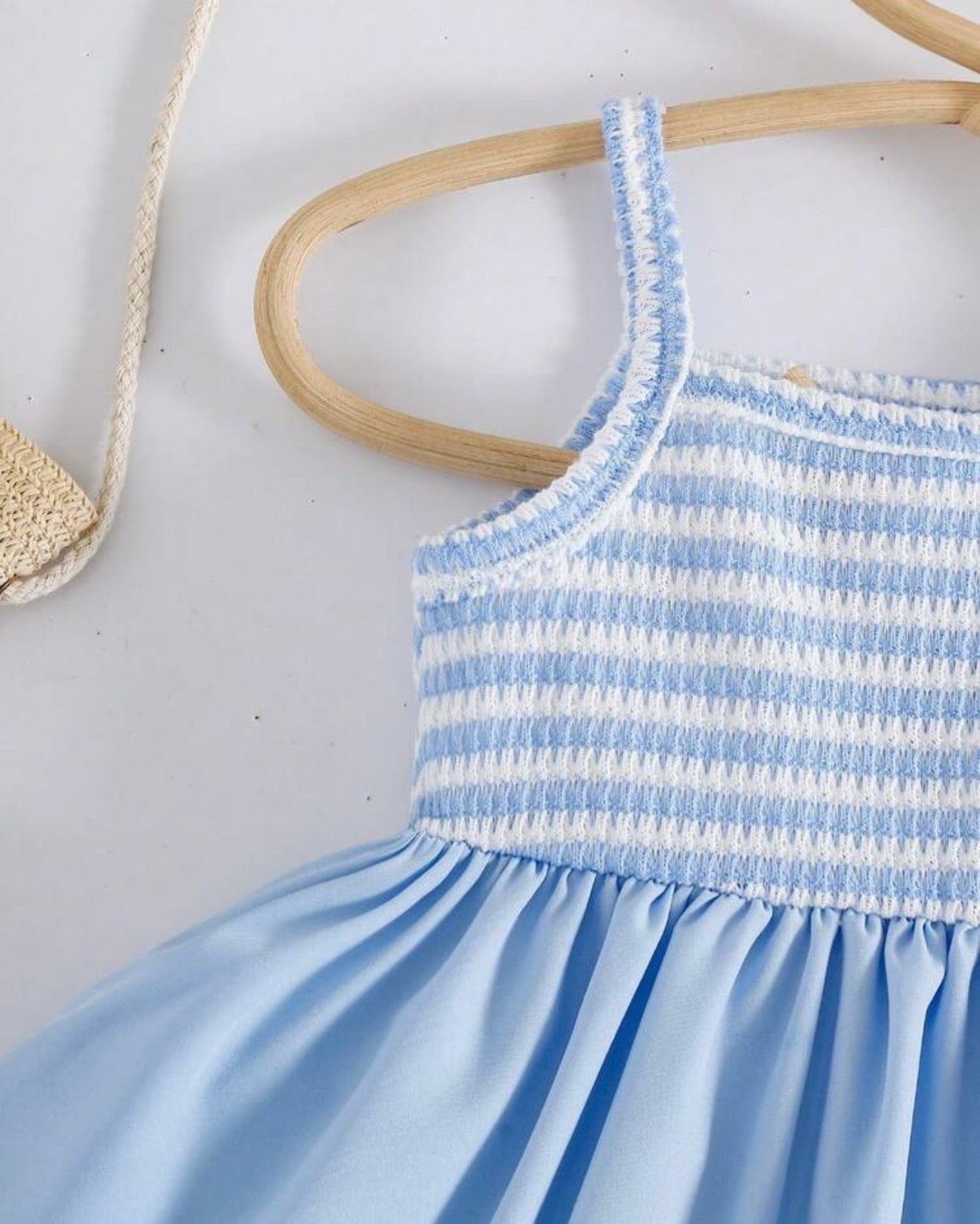 Blue Spaghetti Strap Dress