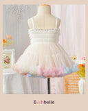 White Baby Girl Luxurious Ballet Sleeveless Party Dress – Spring / Summer