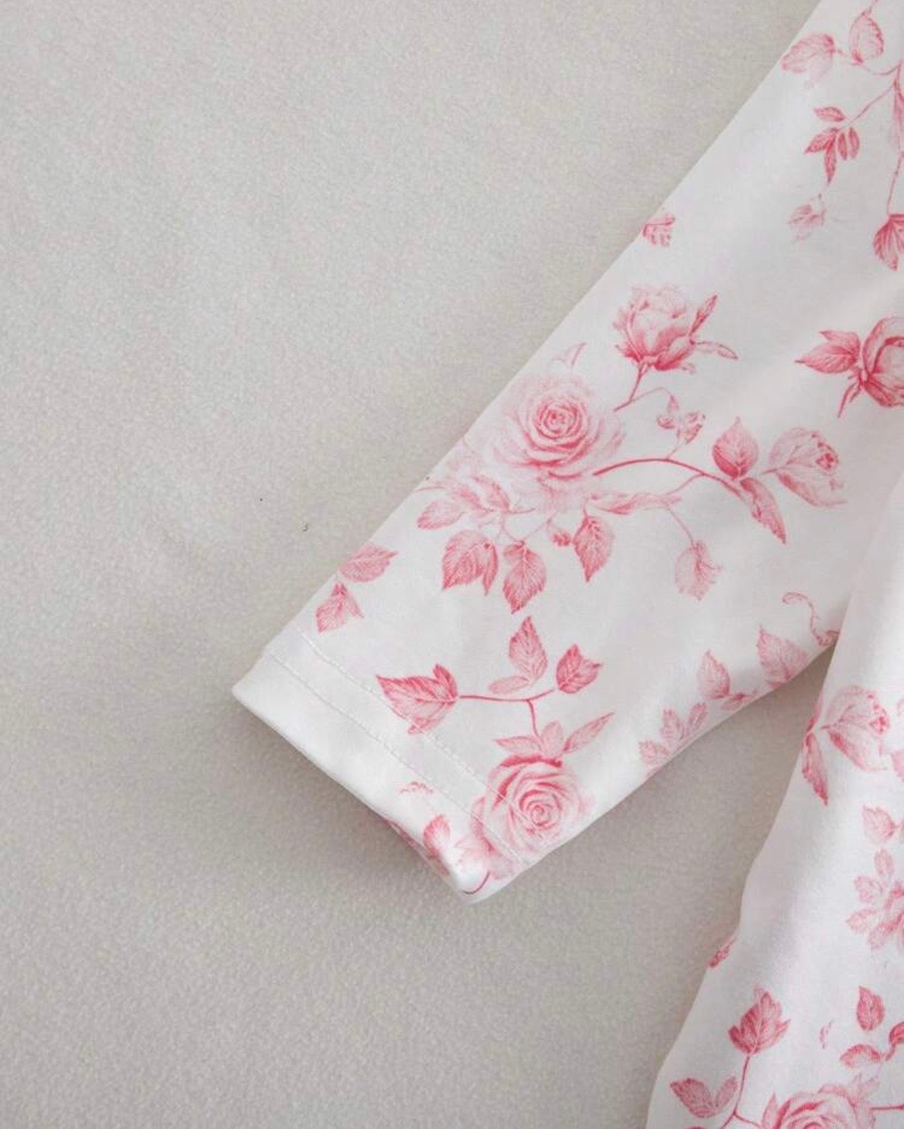 Newborn 4pc White & Pink Floral Starter Set