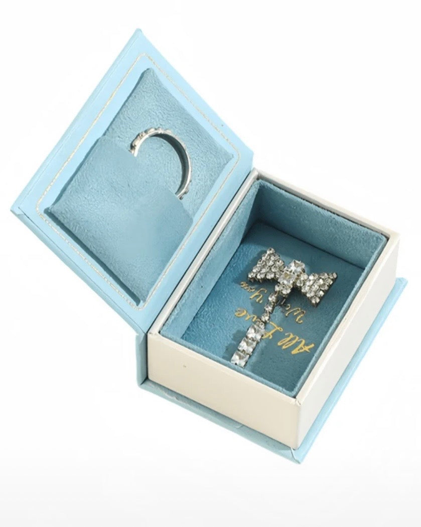 1pc Creative Book-Shaped Jewelry Box (Green, Pink, Sky Blue, Meroon, Red)