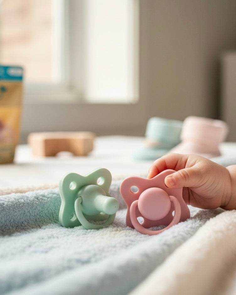 Dr. Brown’s HappyPaci 100% Silicone Baby Pacifier – 2 Soothers in 1 Pack