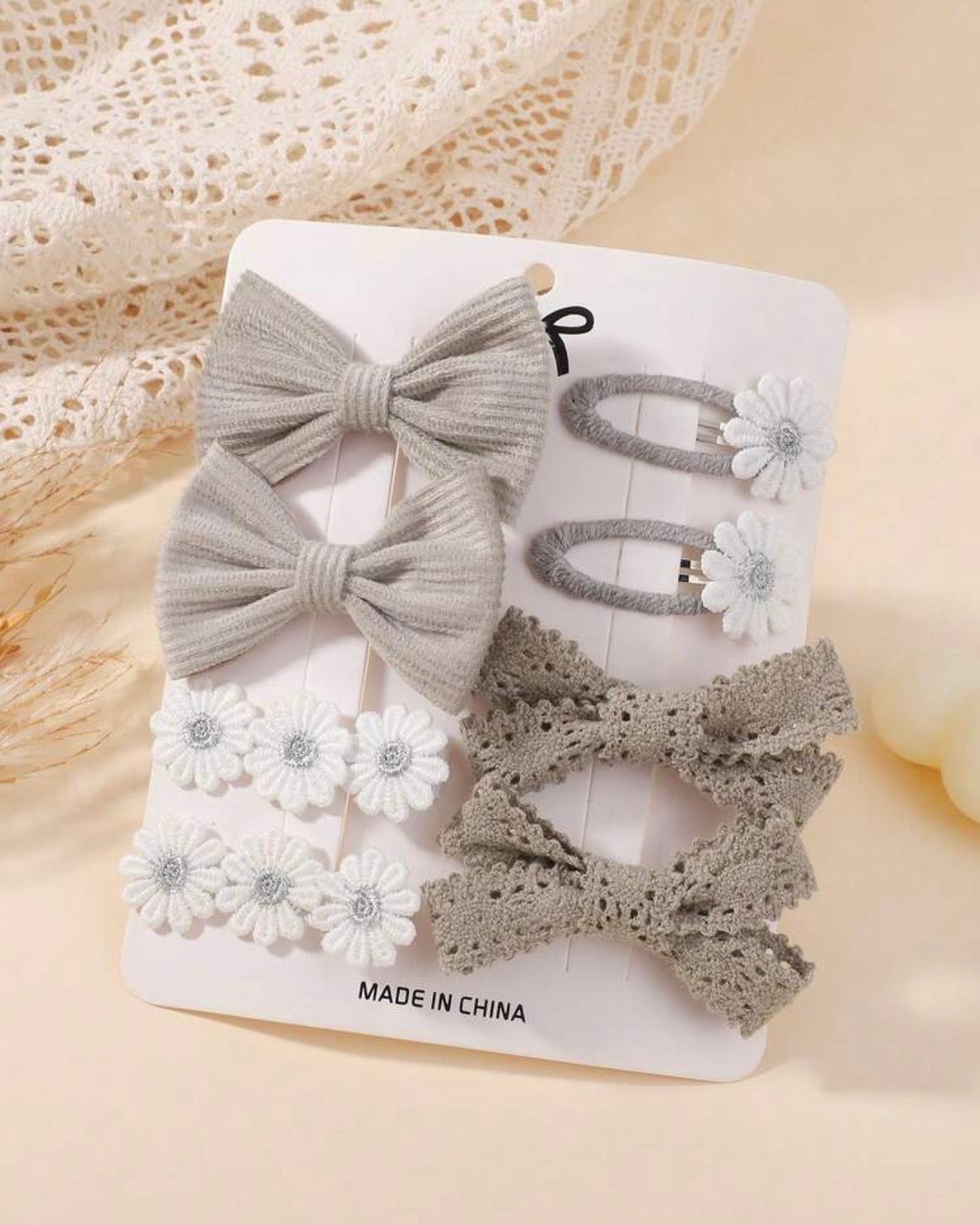 8pcs Cute Bowknot Hair Clips