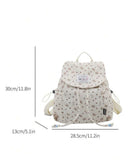 Premium Quality Bow Beige Backpack
