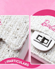 White Barbie Crossbody Chain Bag