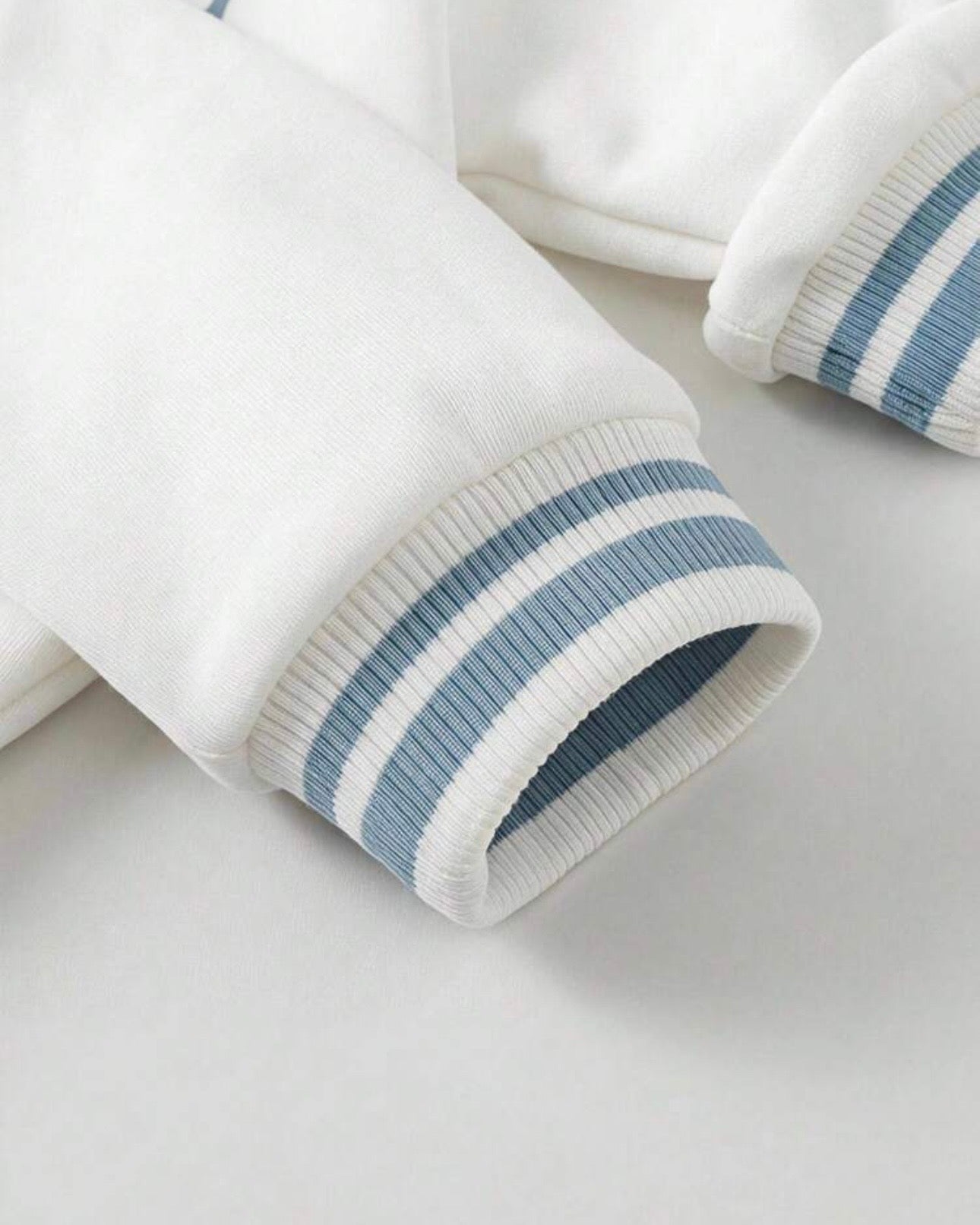 2pcs Baby Boy Animal Knit Pullover Sweatshirt & Dust Blue Winter Pants