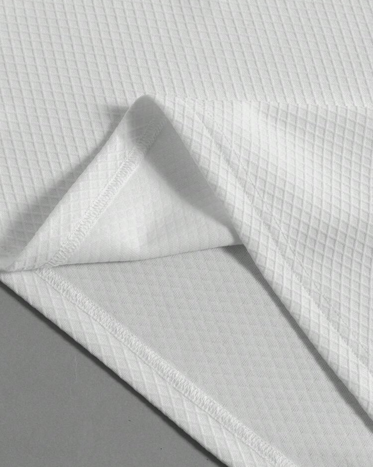 Men’s White Colour Textured Half Sleeve Casual Polo Shirt – Summer