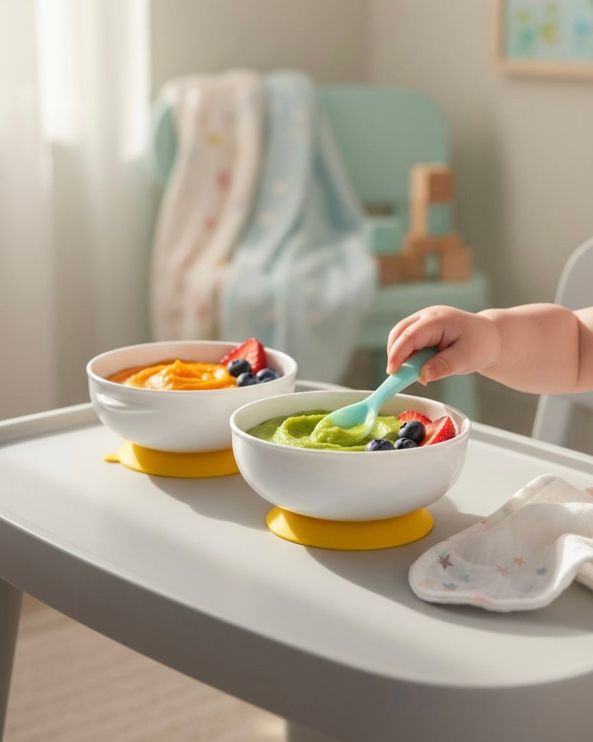 Dr. Brown’s No-Slip Suction Bowls – 2 Pack (Baby Feeding Bowls)