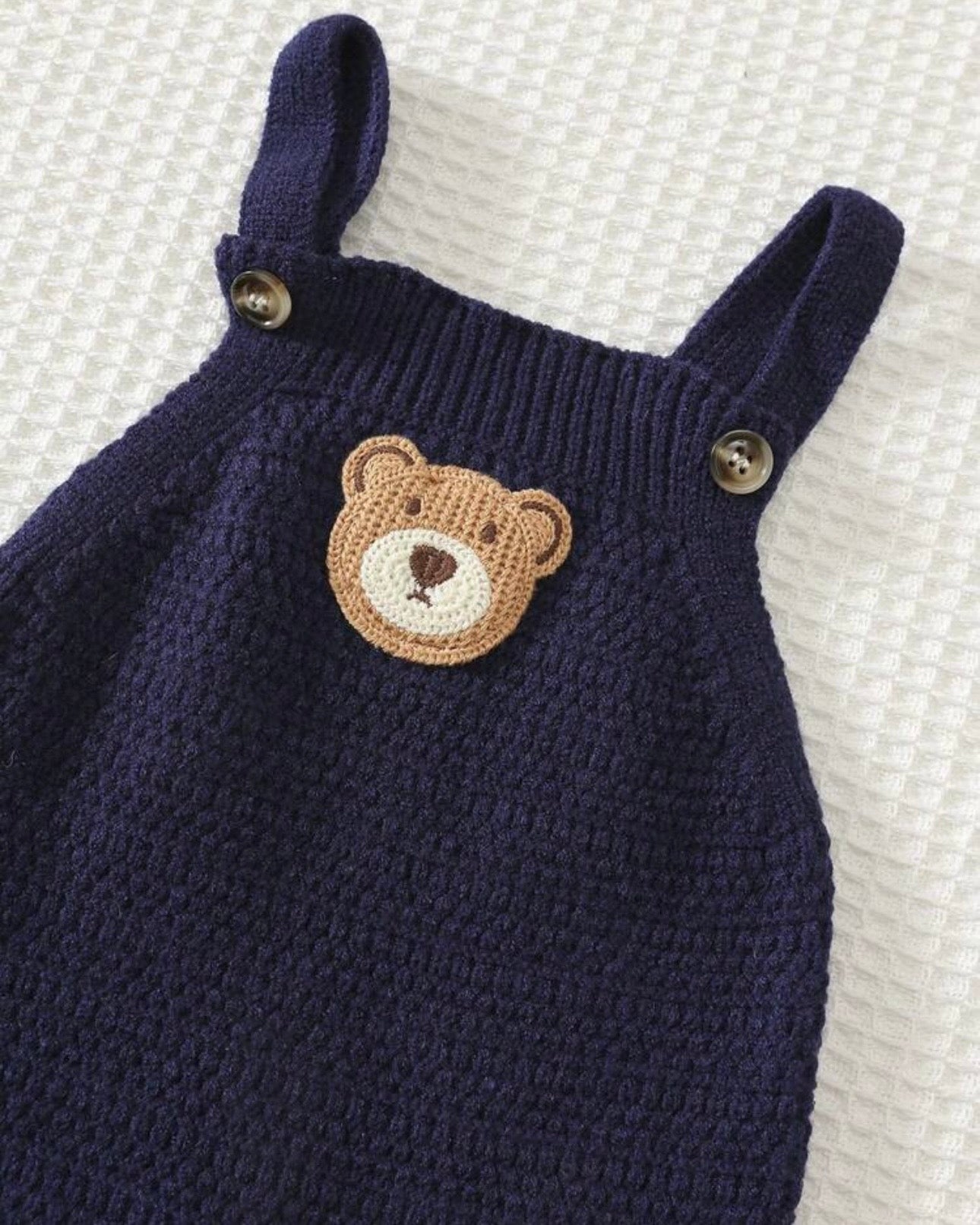 Newborn Baby Sweater Co-Ords Knit Cardigan & Suspender Romper Set