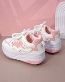 Girls’ Convertible Pink 4-Wheel Roller Skate Shoes