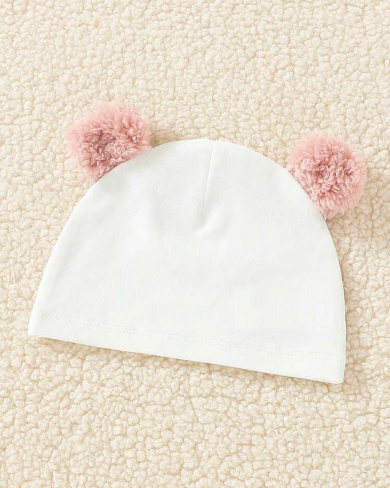 Baby Girl 3pcs Fleece Vest Set With Cute Embroidered Bear