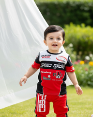 Baby Boys Racing Sports Graphic T-Shirt & Pants Set