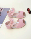 1 Pair Pink Princess Lace-Up Non-Slip Flat Sandals