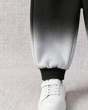 Boys Gradient Crew Neck Long Sleeve Sweatshirt & Sweatpants