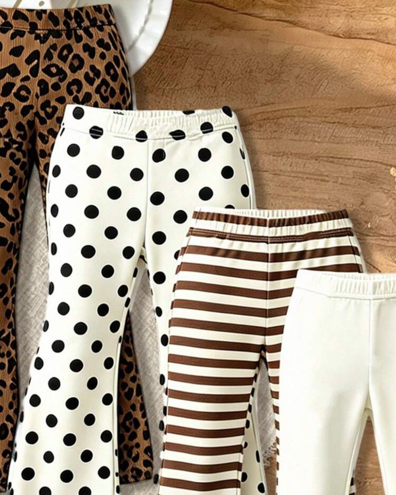 Girls 5-Pack Flare Leg Pants Set