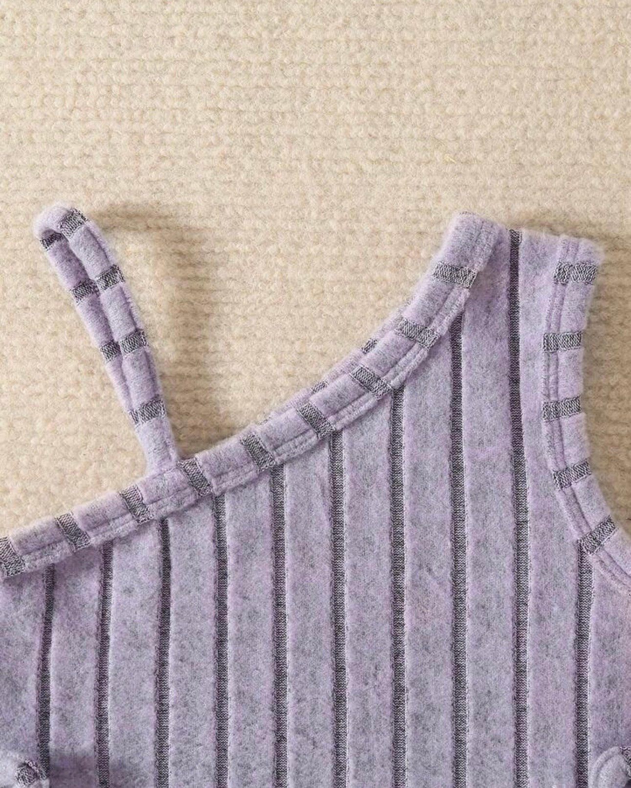 4pc Baby Girl Summer Outfit Set – Purple Tank Tops