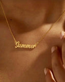 1PC Elegant 18K Gold Plated Customized Name Necklace