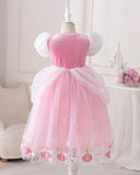 Girls Pink Cinderella Dress