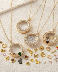 Anti-Tarnish DIY Charm Necklace – 18K Gold Plated (Necklace with ONE charm)